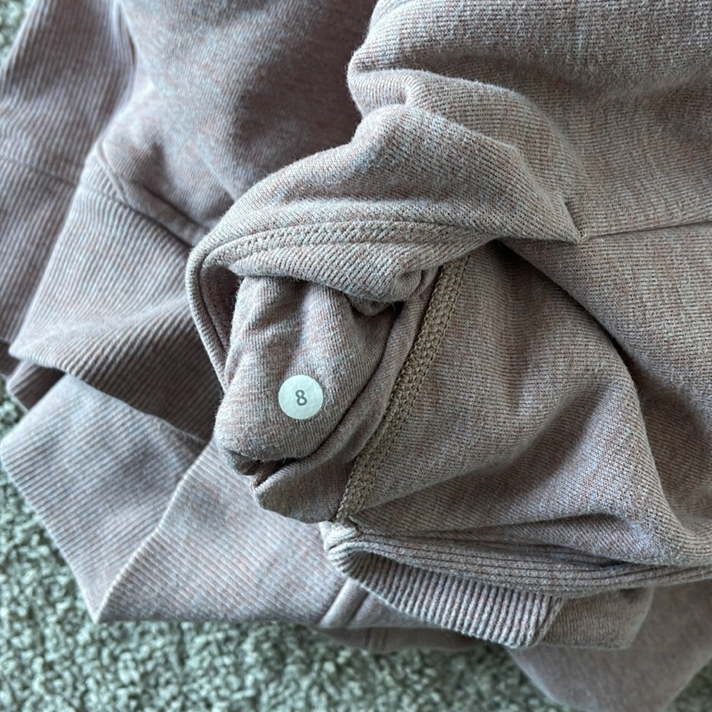 SOLD Lululemon Scuba Hoodie with Rose Gold colored zipper and thumb holes / 8 - Picture 7 of 7